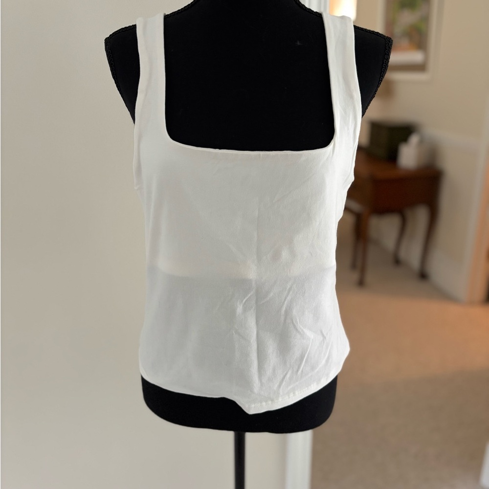 Free People Classic White Women's Tank Top with built-in bra